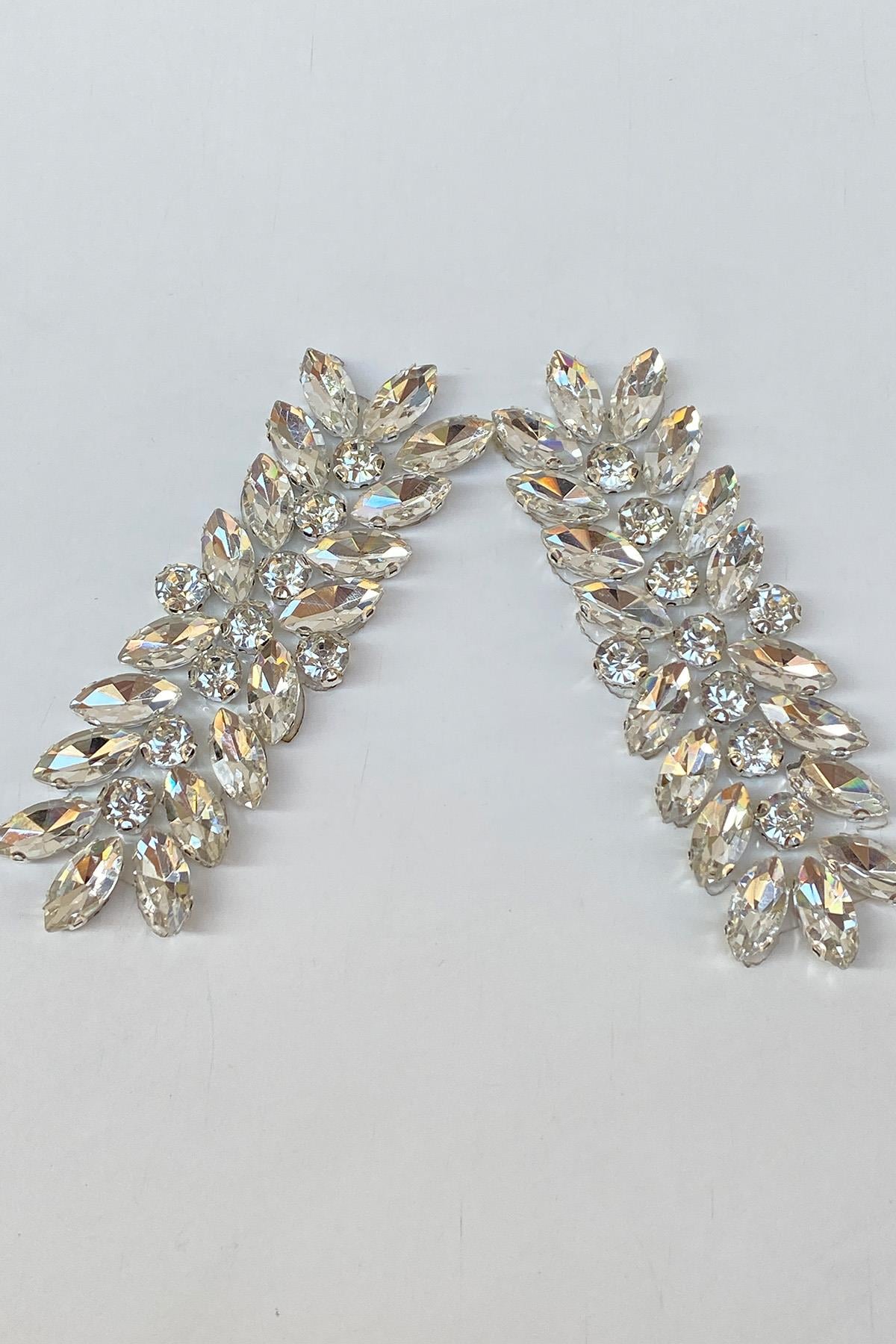 Thin Iron-on Shiny Stone Wall Sconce