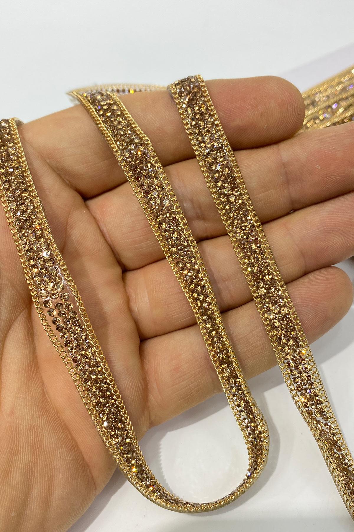 Thin Chain Iron-On Strip Applique