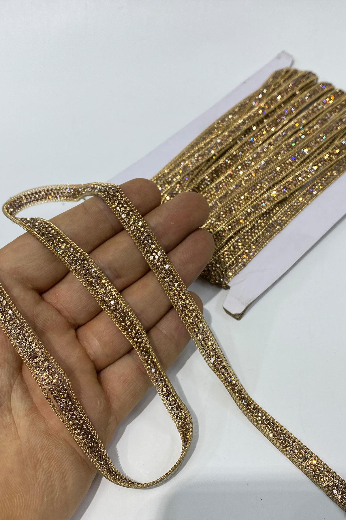 Thin Chain Iron-On Strip Applique