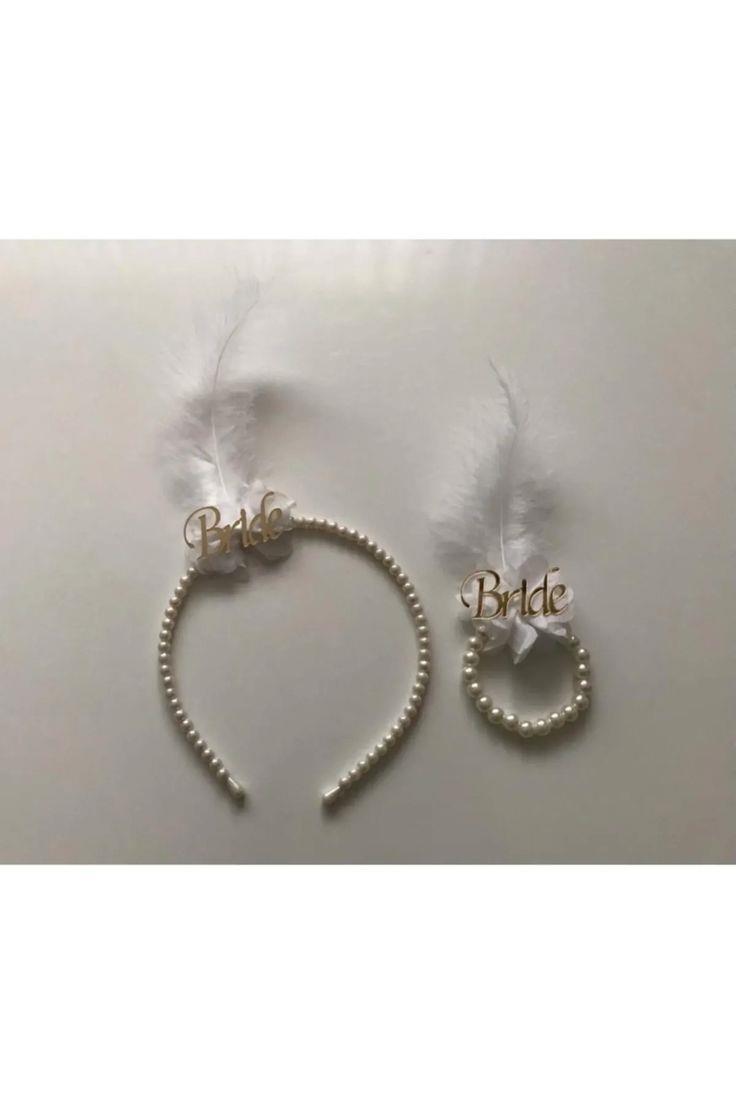 Incili Bride Taç Ve Bilekliği Bekarlığa Veda Kına Gecesi Gelin Nedime