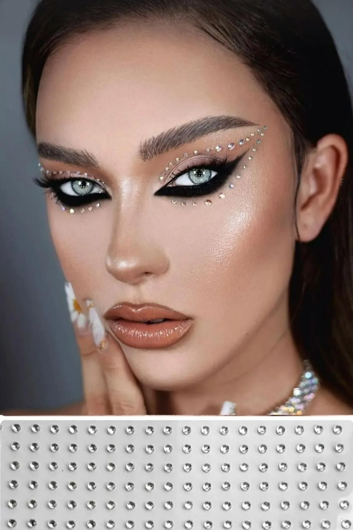Incili Sticker Saç Vücut Göz Ve Yüz Taşı