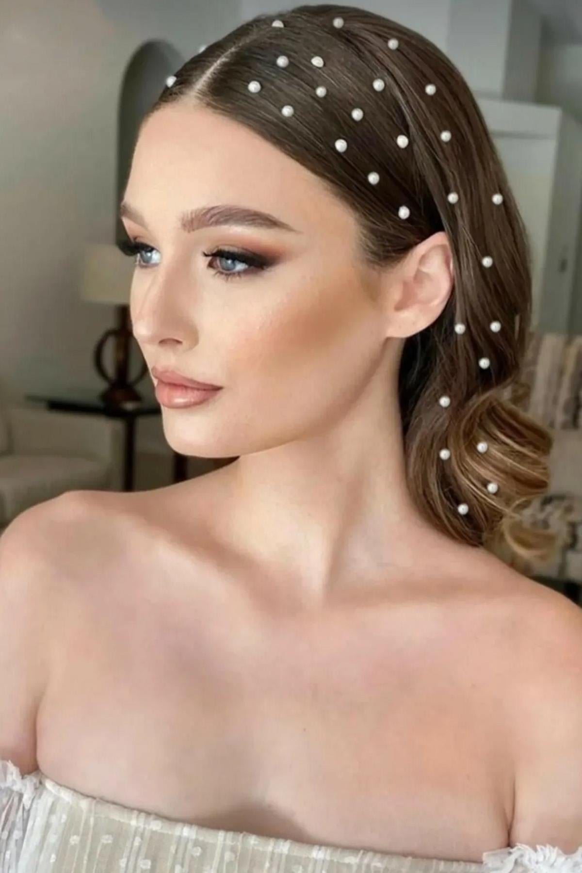 Pearl Sticker Hair Body Eye And Face Stone