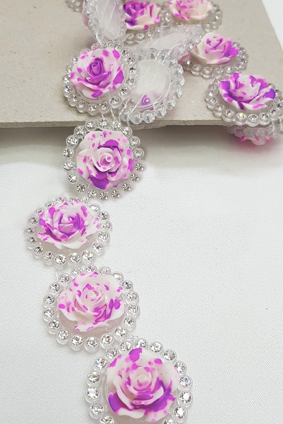 İncili Taşlı Şerit 2Cm