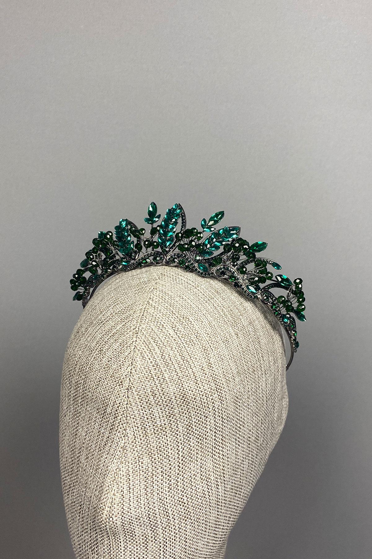 Jabbah Bead Embroidered Bridal Henna Crown