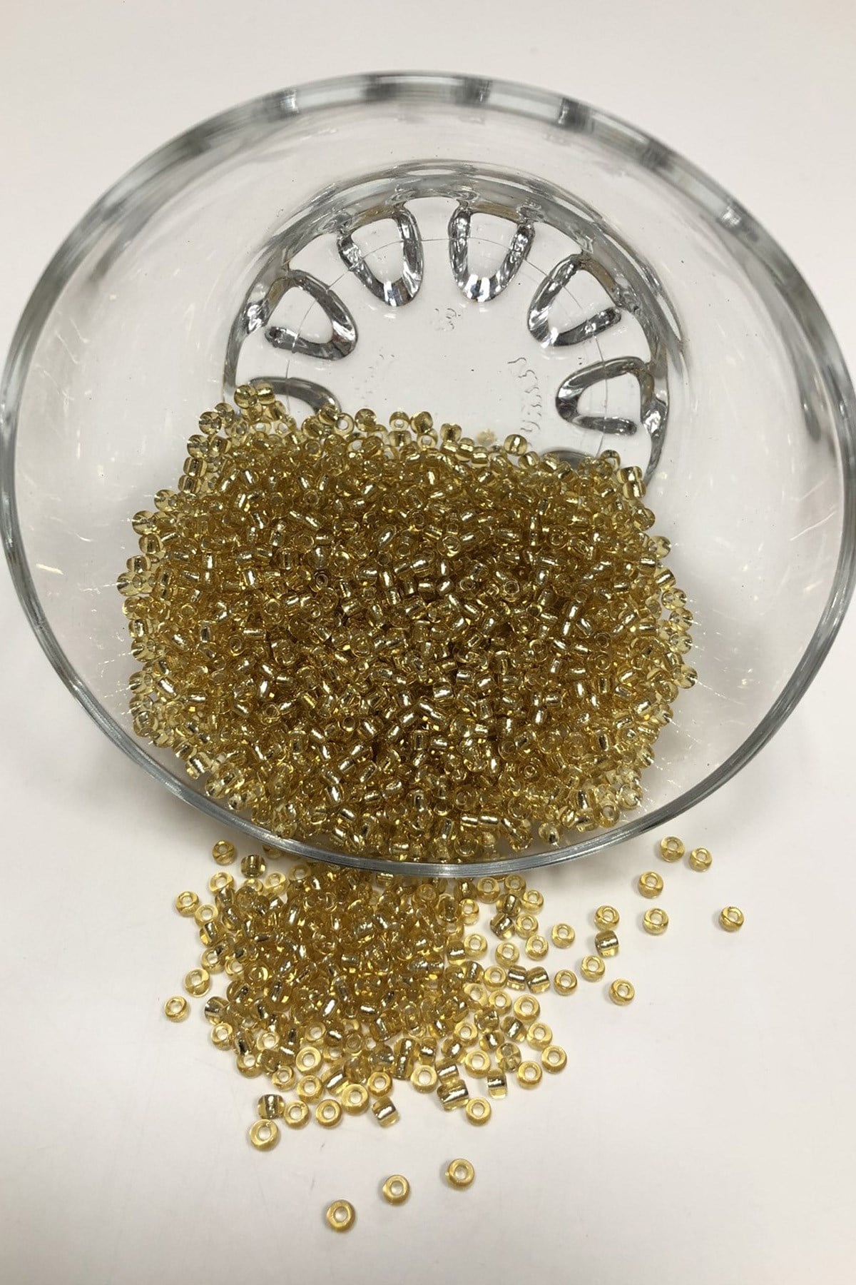 Golden Yellow Sand Beads 3 mm 50 gr