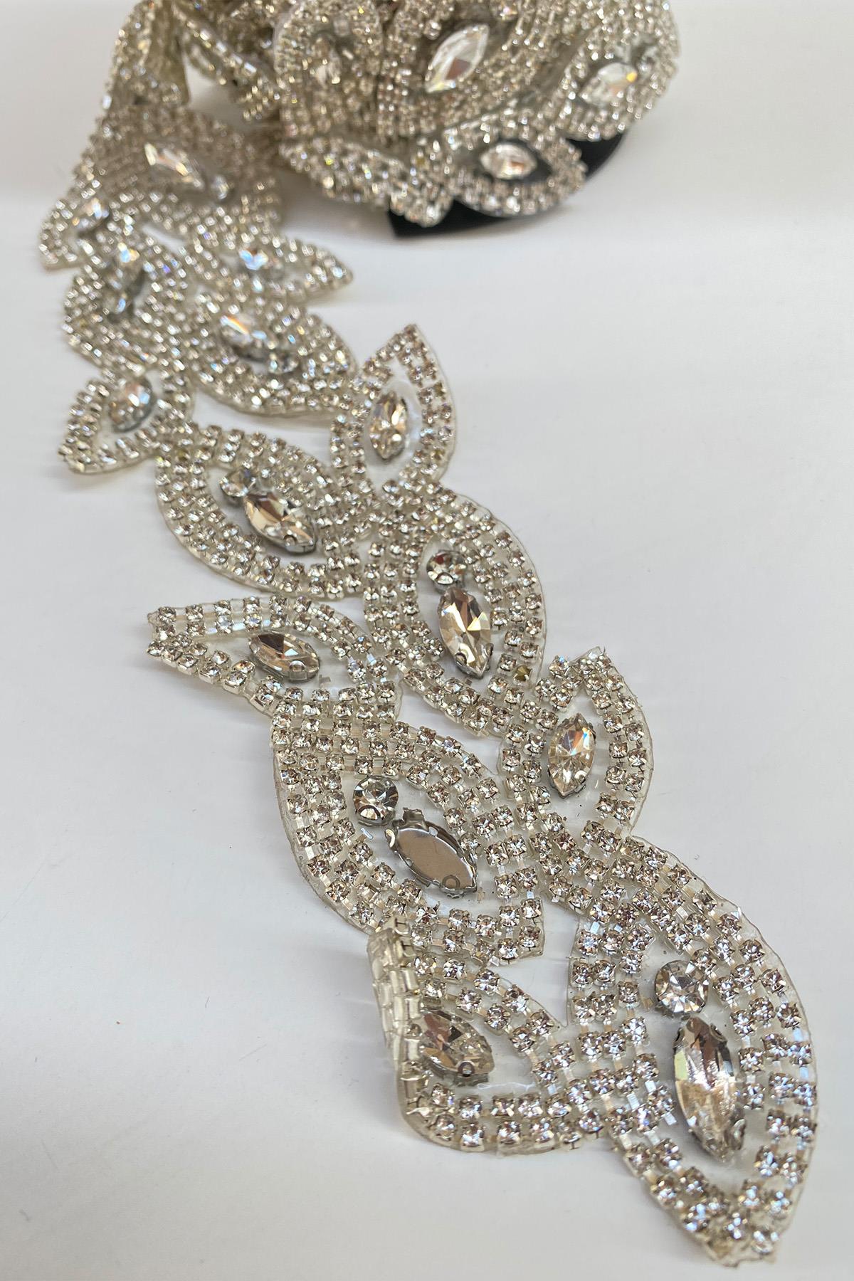 Janjanlı Geniş Ütüyle Şerit Bordür Aplik