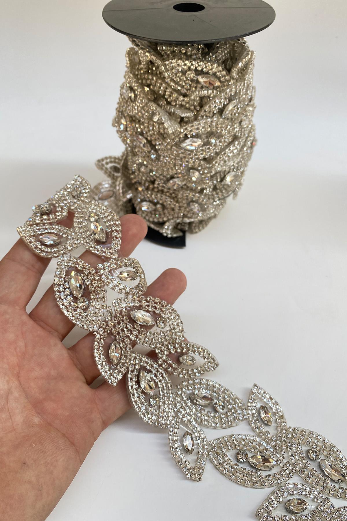 Janjanlı Geniş Ütüyle Şerit Bordür Aplik