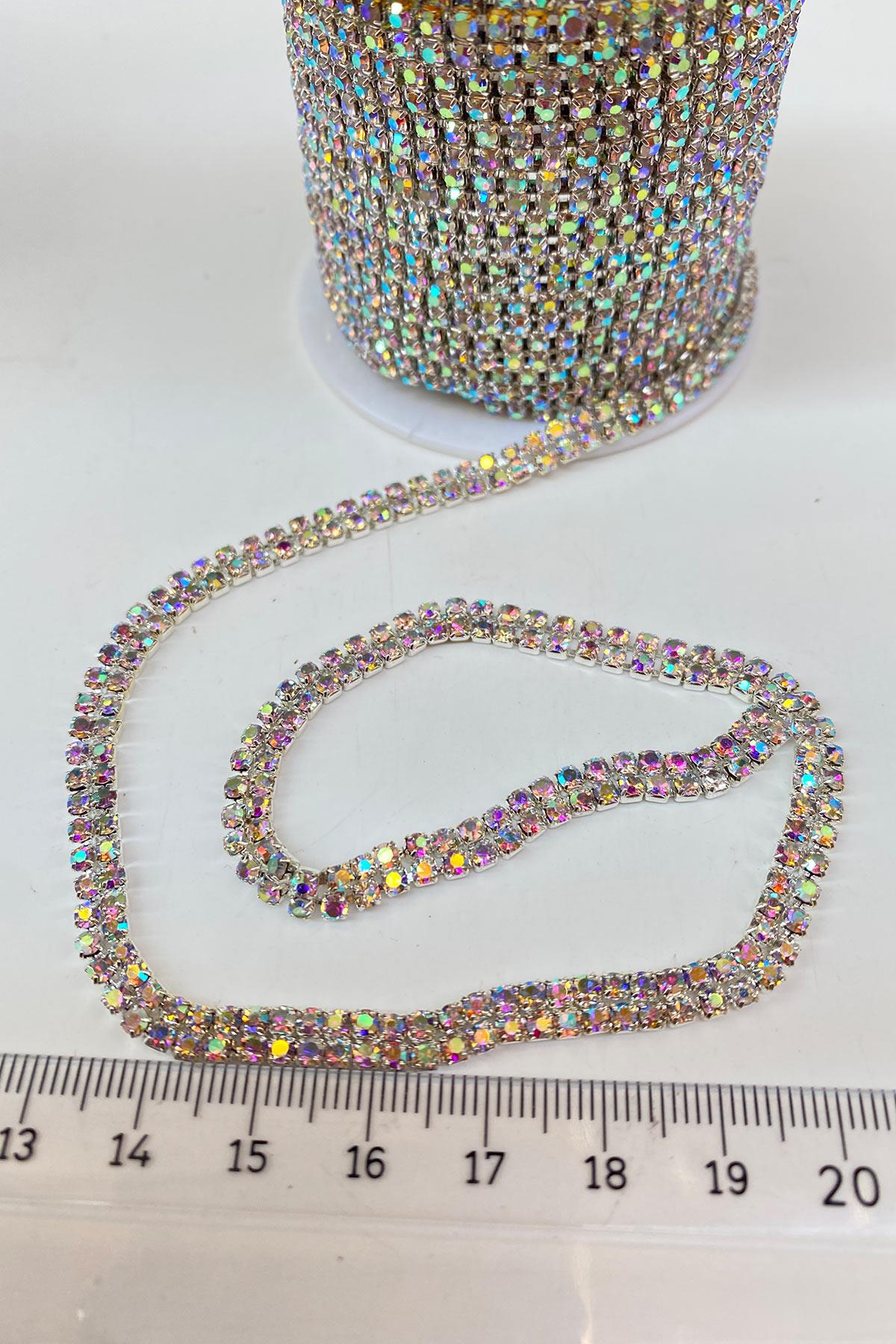 Shiny 3 Row Beyoğlu Strip Stone Beads with Janjan