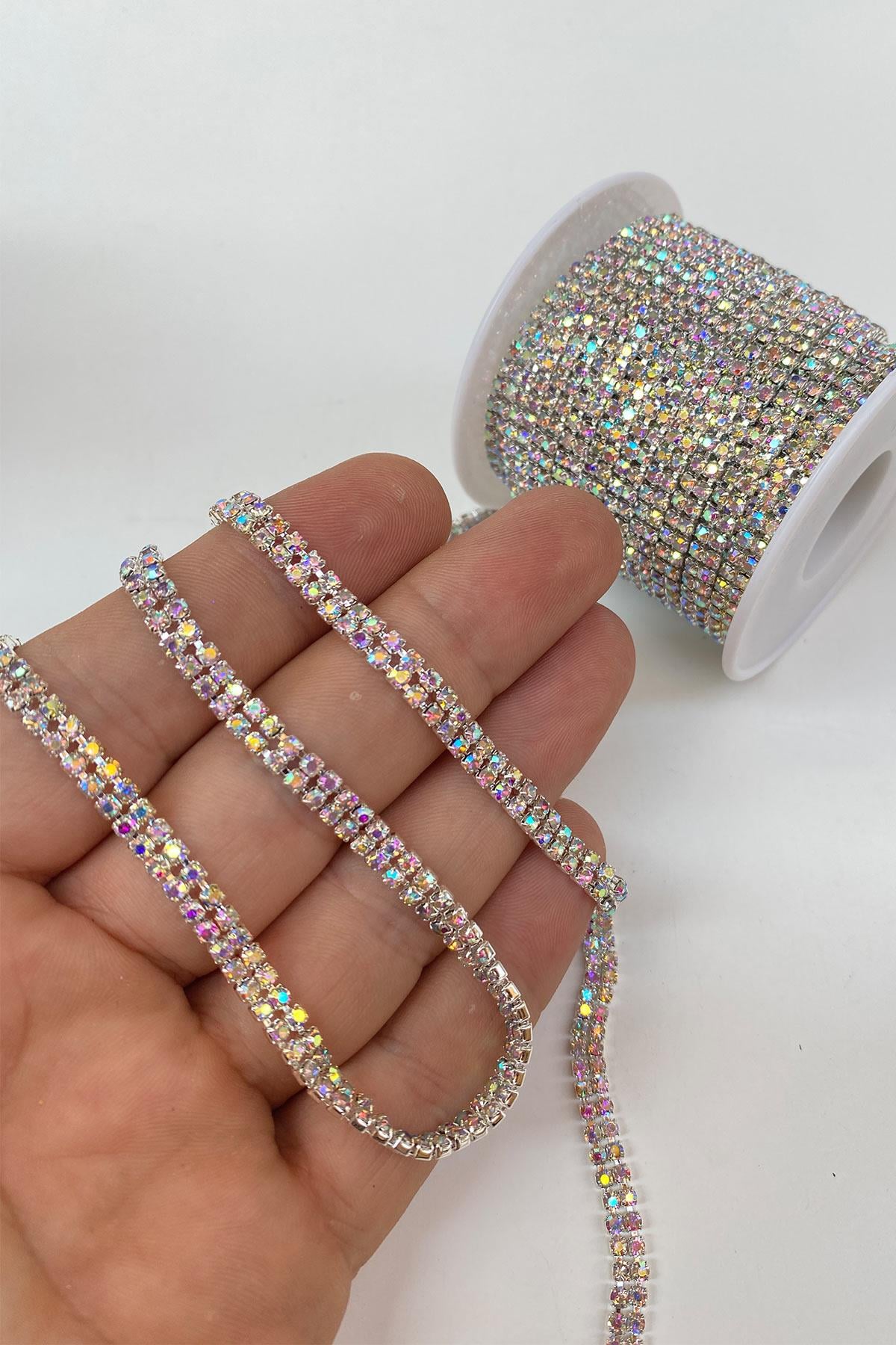 Shiny 3 Row Beyoğlu Strip Stone Beads with Janjan