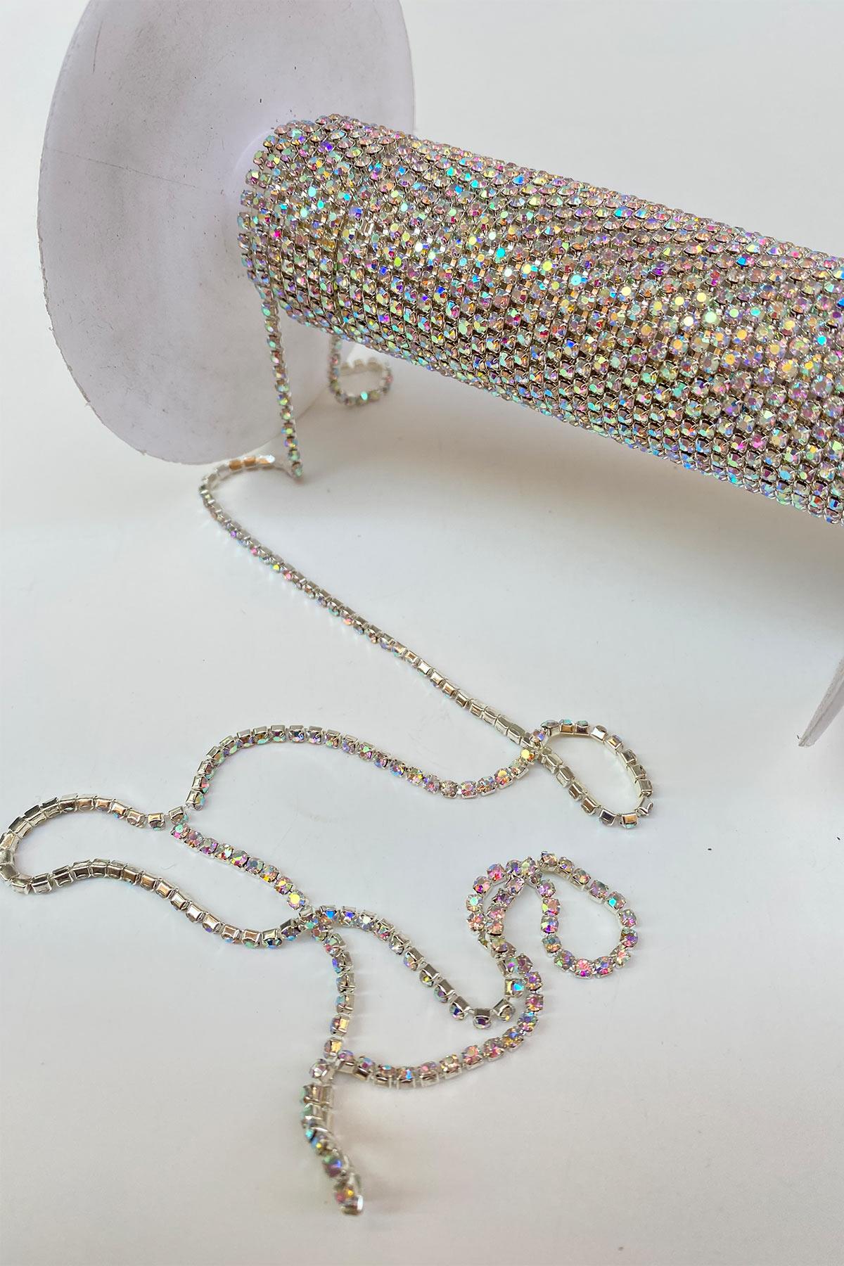 شريط بيوغلو لامع، خرز من الحجر الناعم مع جانجان ss16