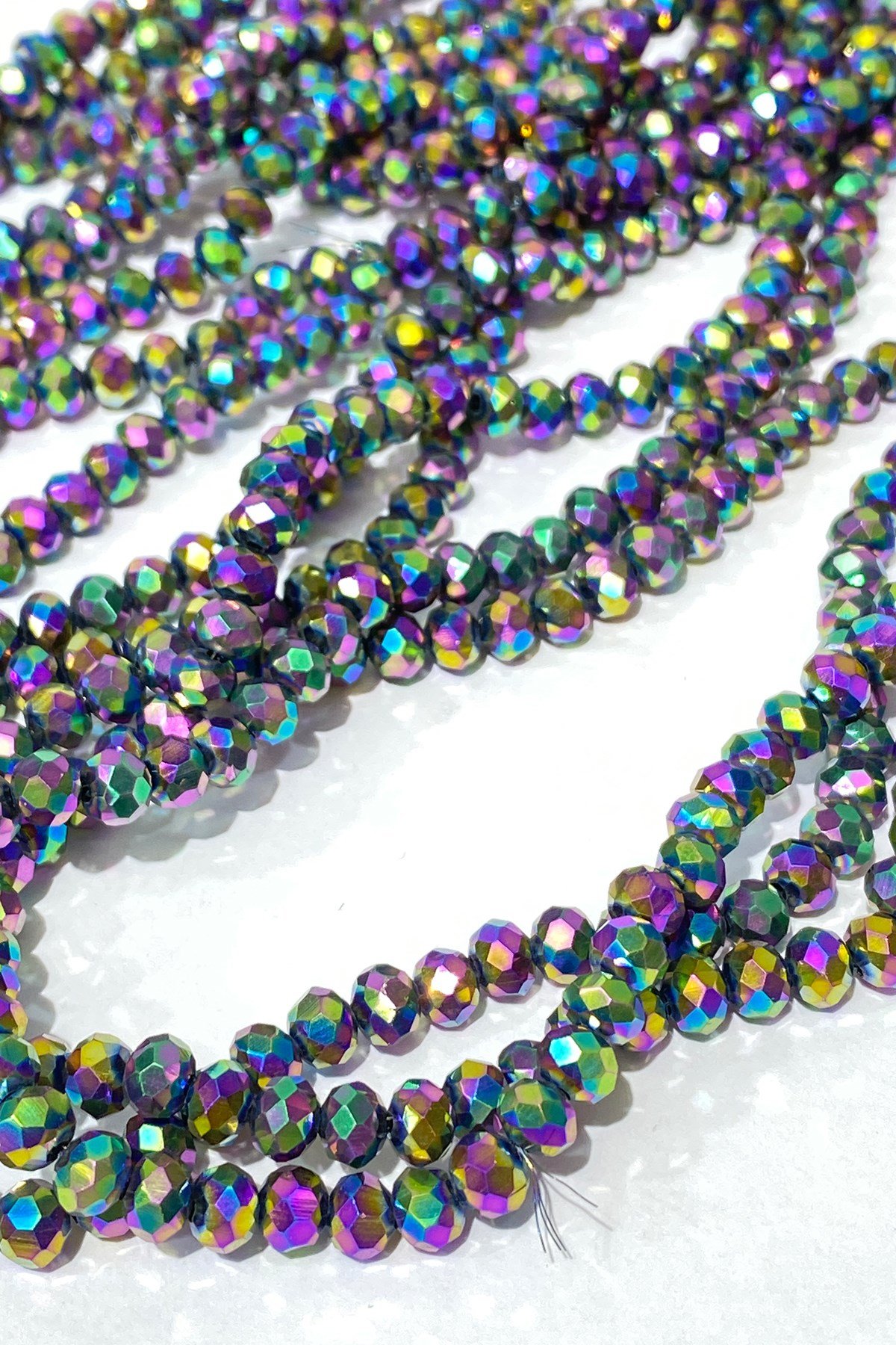 Janjanized Green Crystal Beads 6 mm