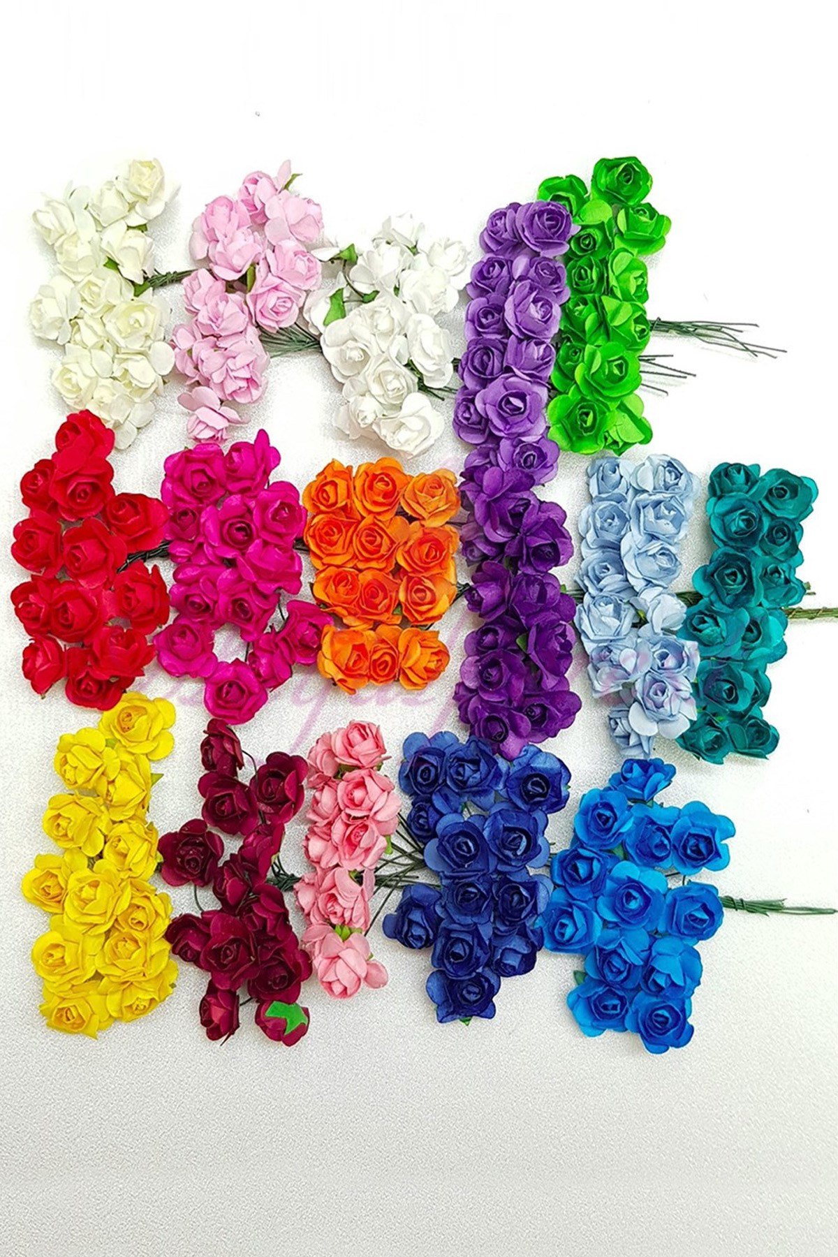 Kağıt Yapay Gül Çiçek 