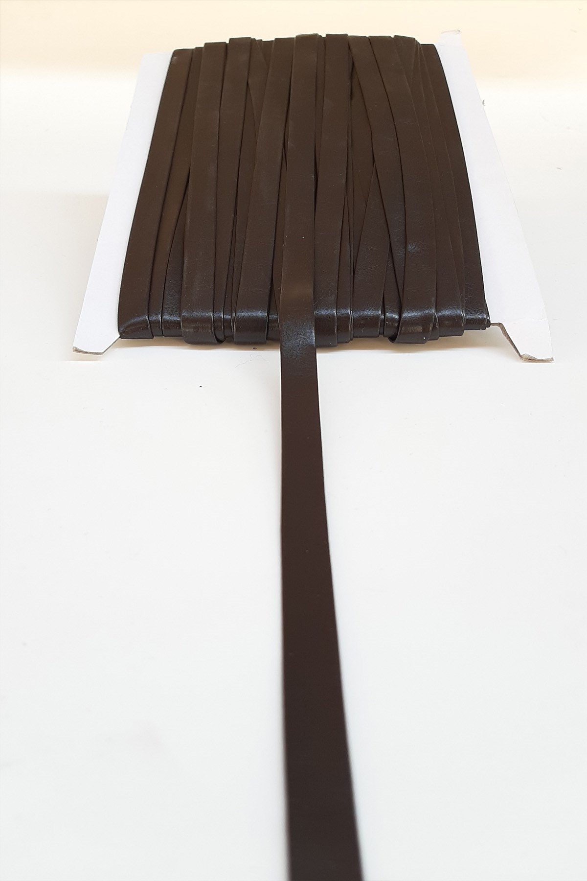 Kahve Deri Şerit 1 Cm