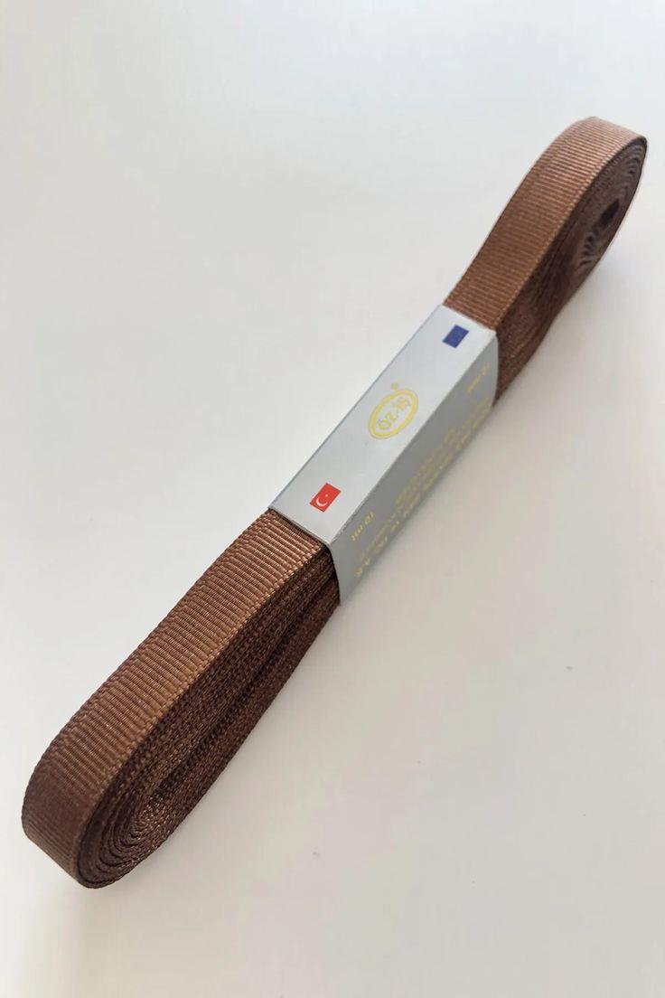 Kahve Grogren Kurdele 1 Cm 10 Mt