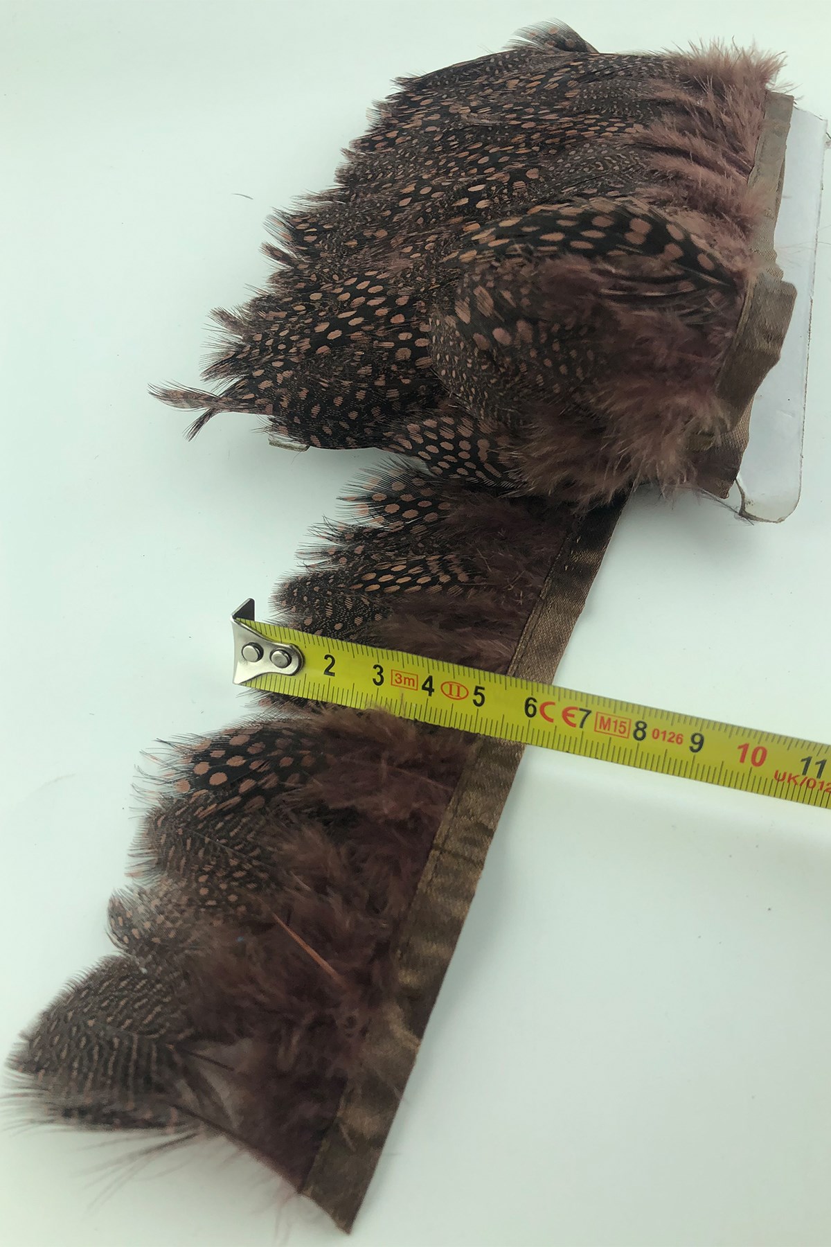 Brown-Spotted Guinea Chicken Feather