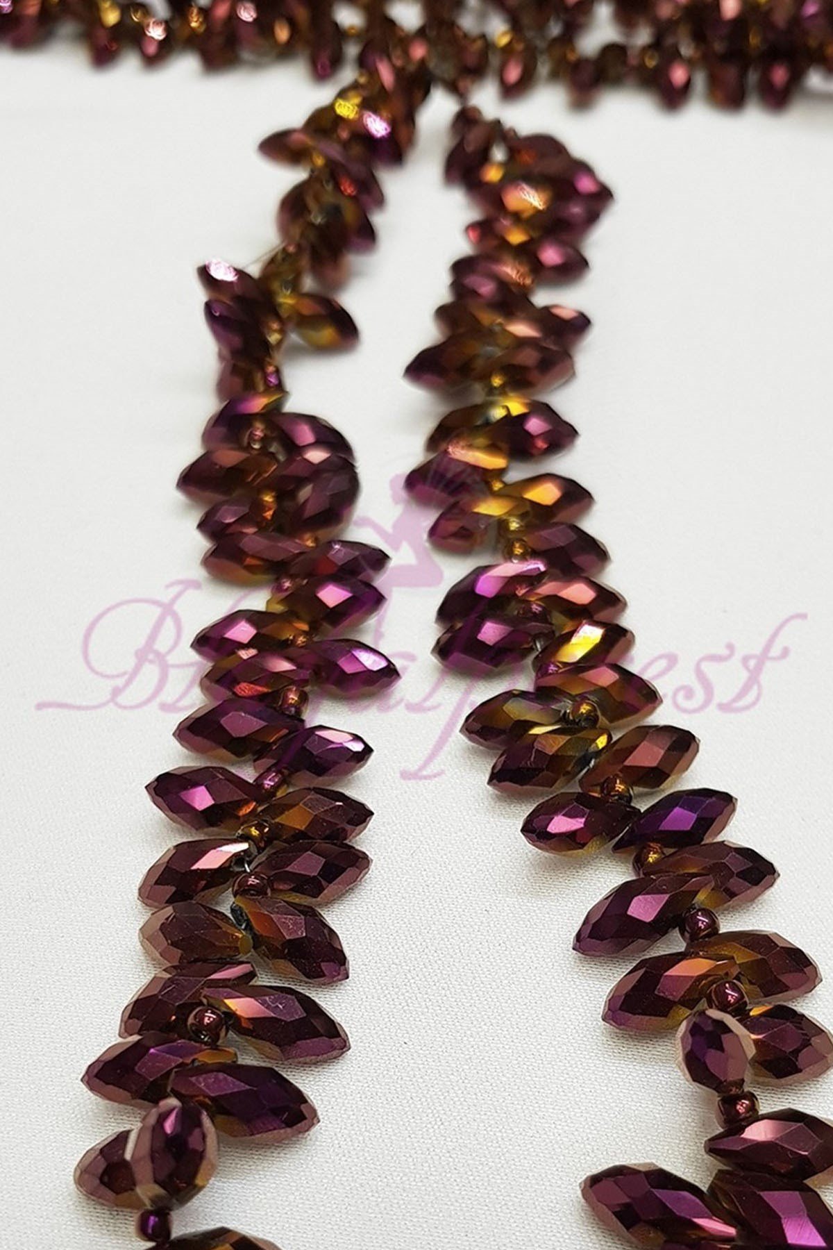 Kahverengi Dizi Damla Kristal