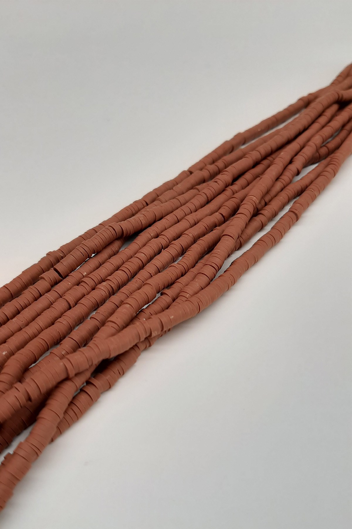 Kahverengi Fimo Hamur Boncuk 4mm