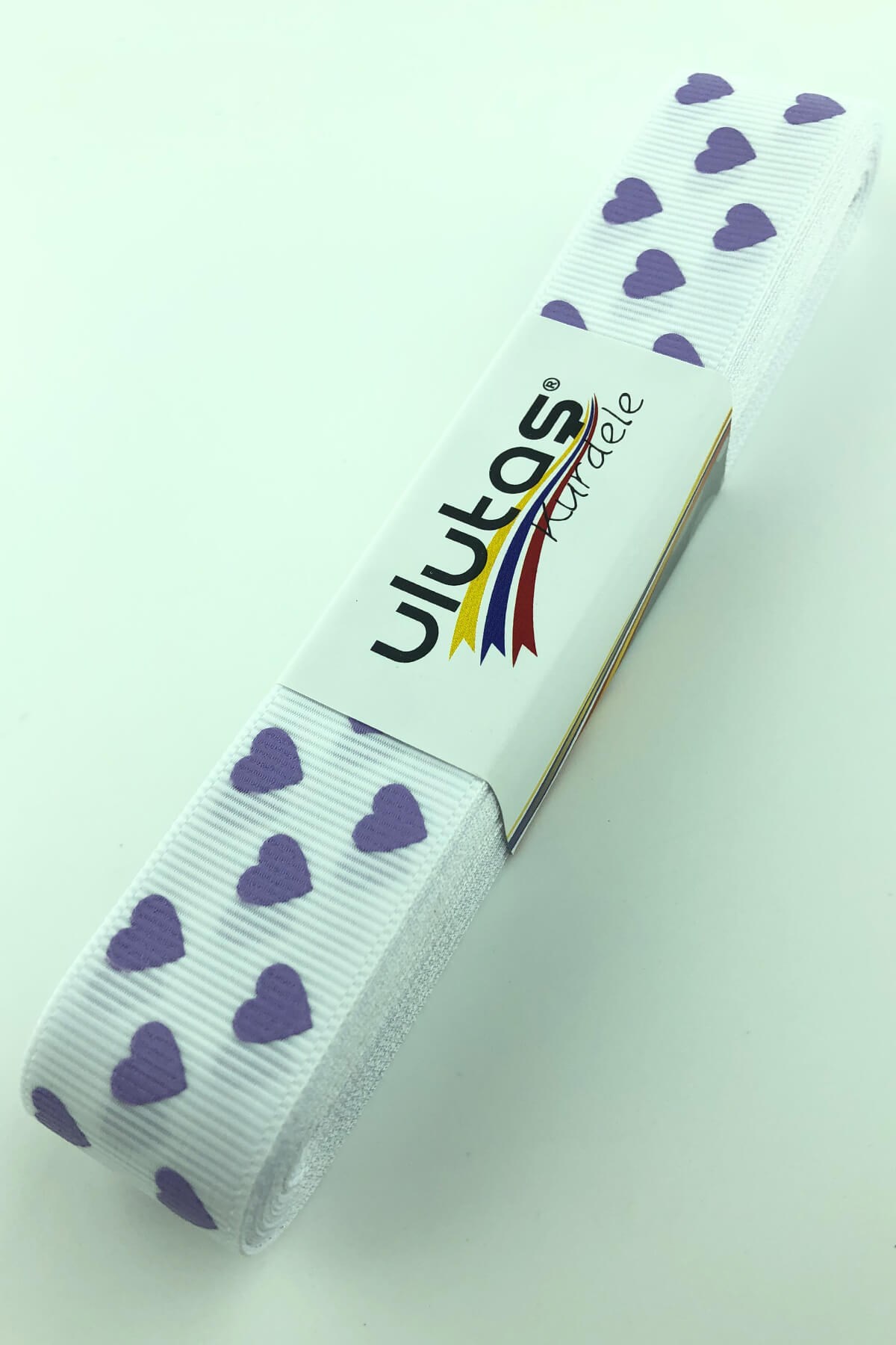 Heart Printed Grosgrain Ribbon