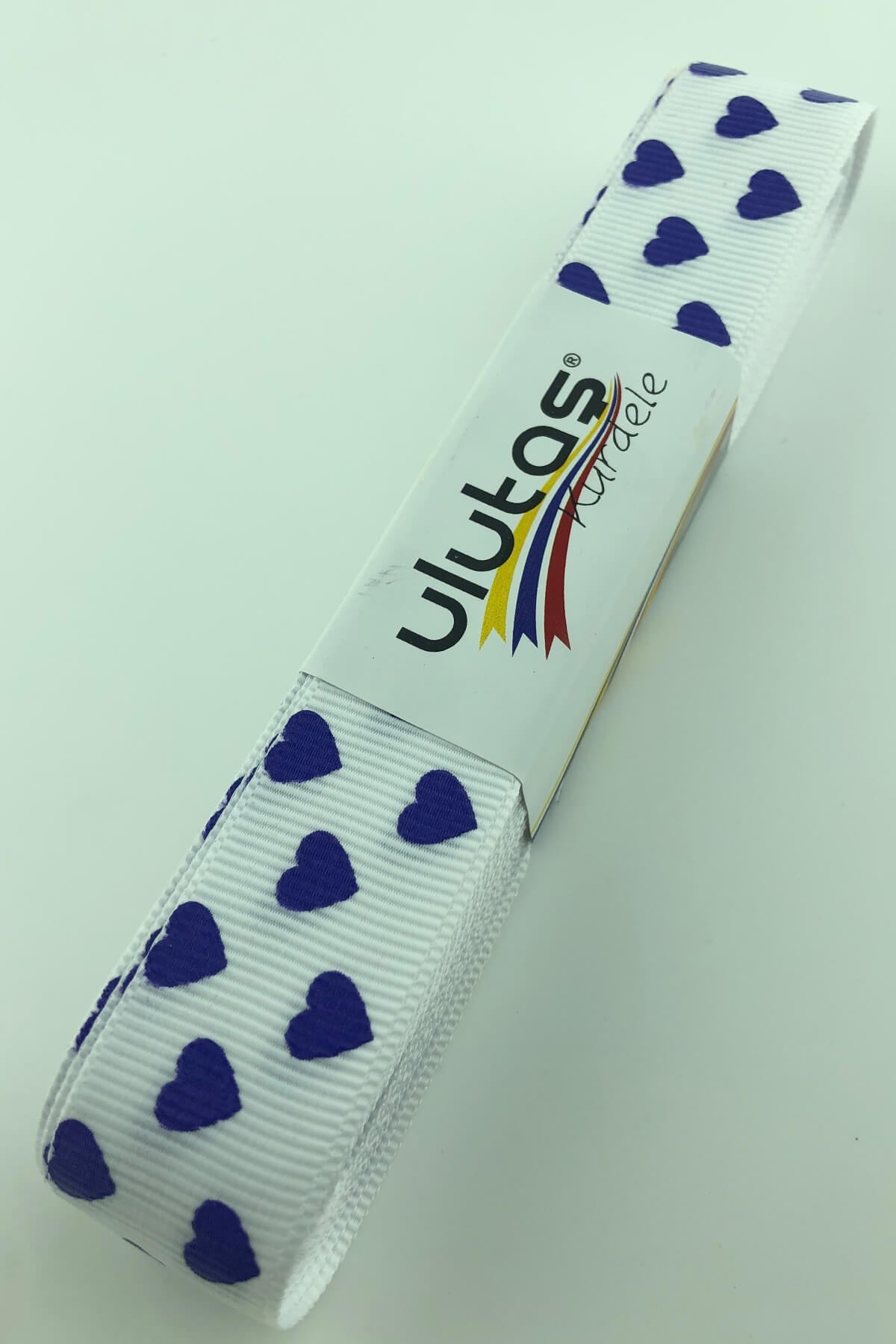 Heart Printed Grosgrain Ribbon