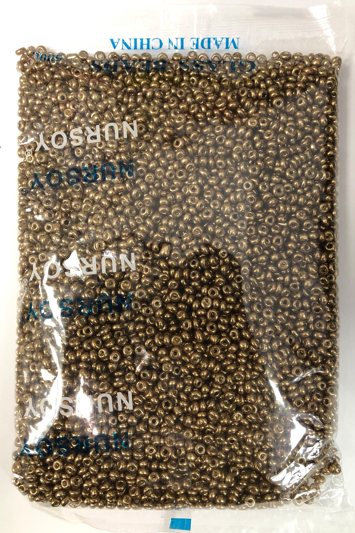 Kaplama Bakır Renk Kum Boncuk 4 mm 500 gr