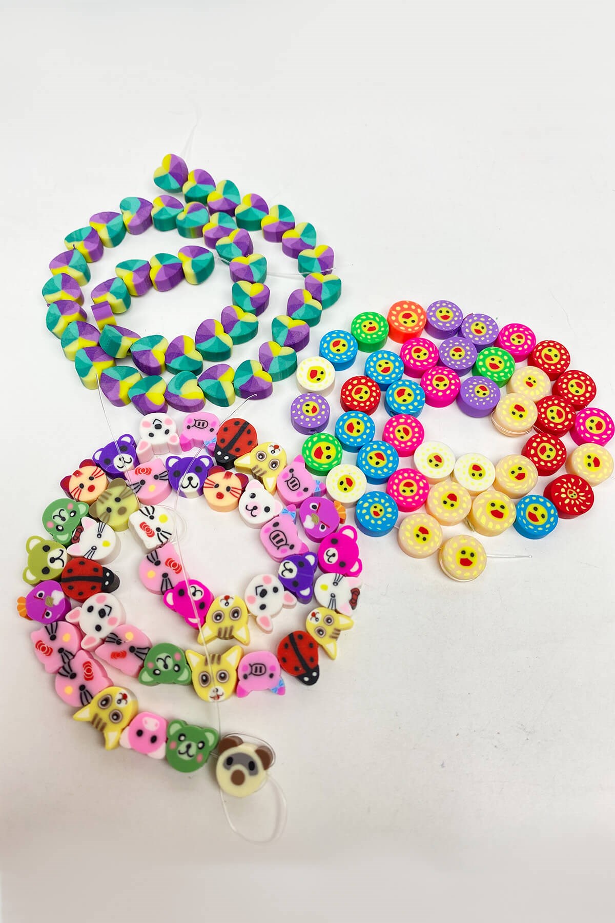 Mixed Patterned Fimo Bead Set 3 series