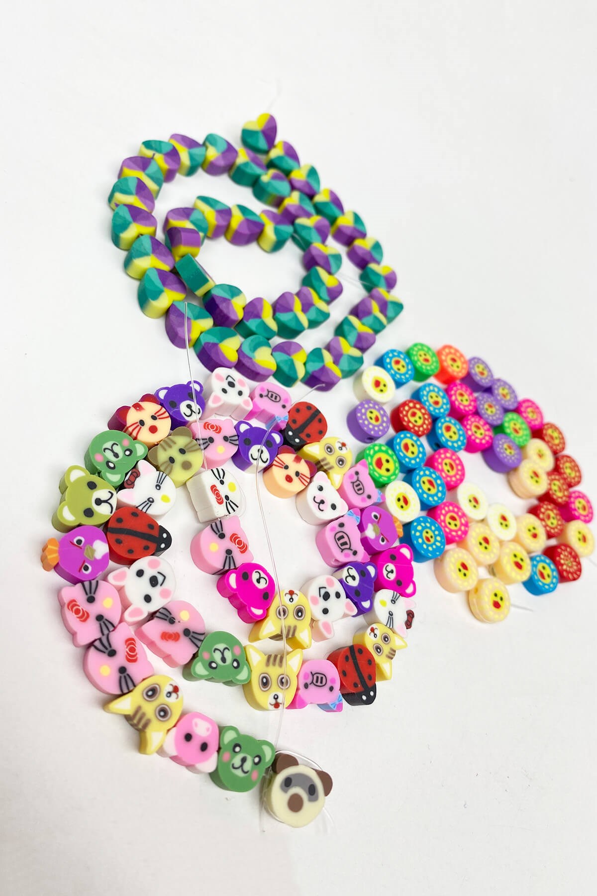 Mixed Patterned Fimo Bead Set 3 series