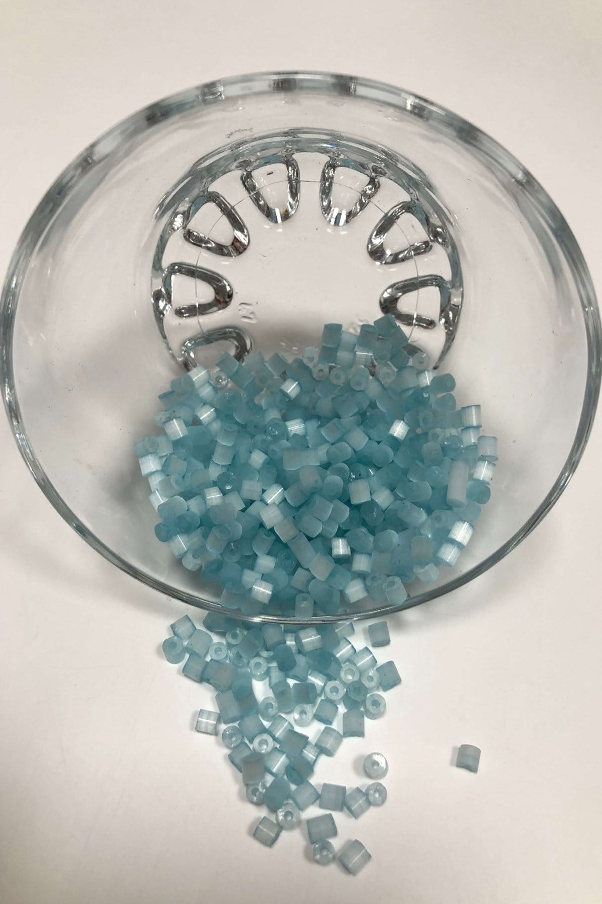 Light Blue Large Pearl Cut Beads (2-2.5mm)