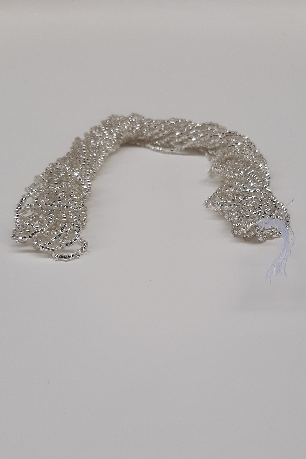 Cut Silver String Sand Beads