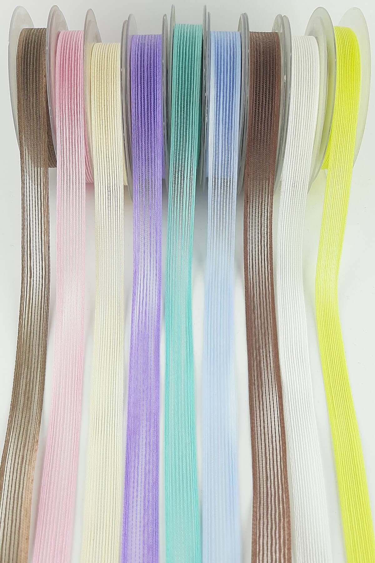 Linen Effect Ribbon 1 cm 10 m