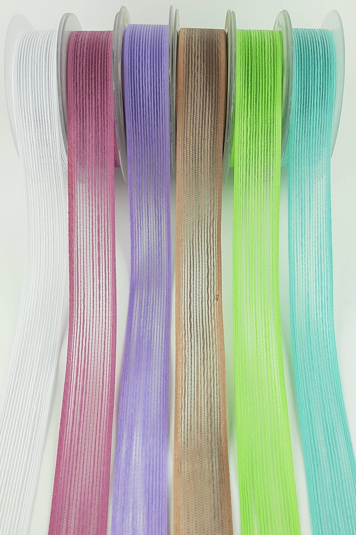 Linen Effect Ribbon 10 mt 2.5 cm