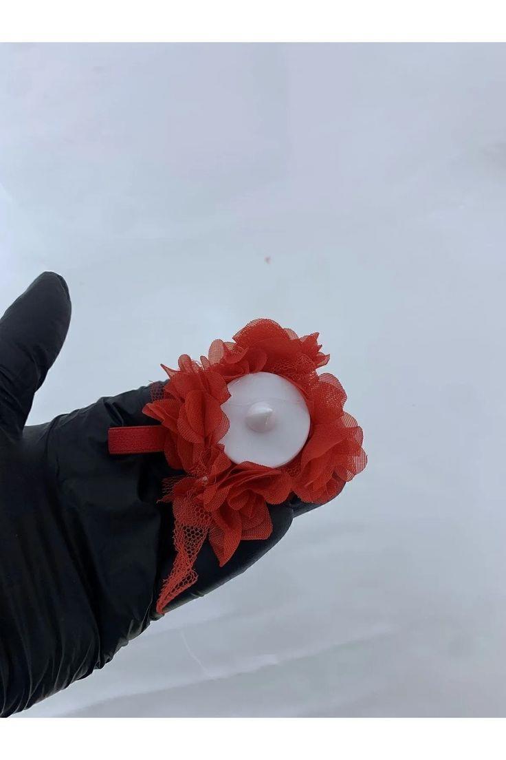 Kına Geceleri Için 12 Adet Kına Mumu Kırmızı Lazer Kesimli Ledli (EL MUMU)