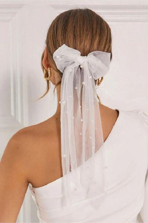 Kırık Beyaz Incili Ve Taraklı Gelin Aksesuarı Nikah Kebi