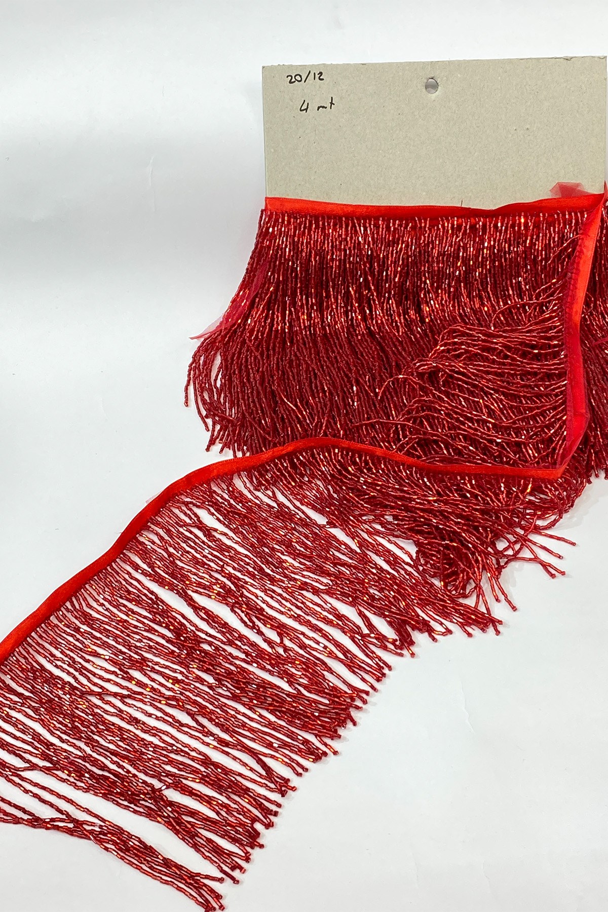 15 cm Fringe Tassel with Red Beads