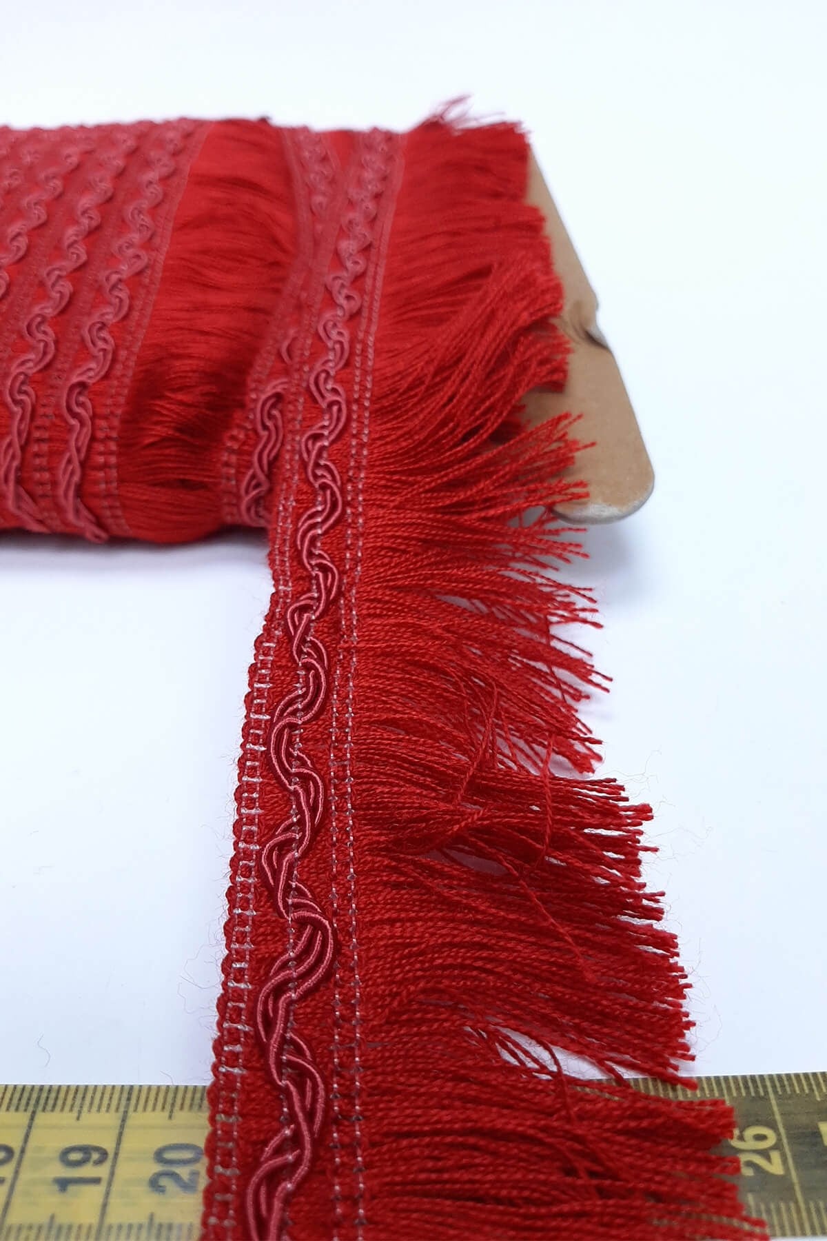 Red Rope Tassel Fringe Ribbon 5 cm