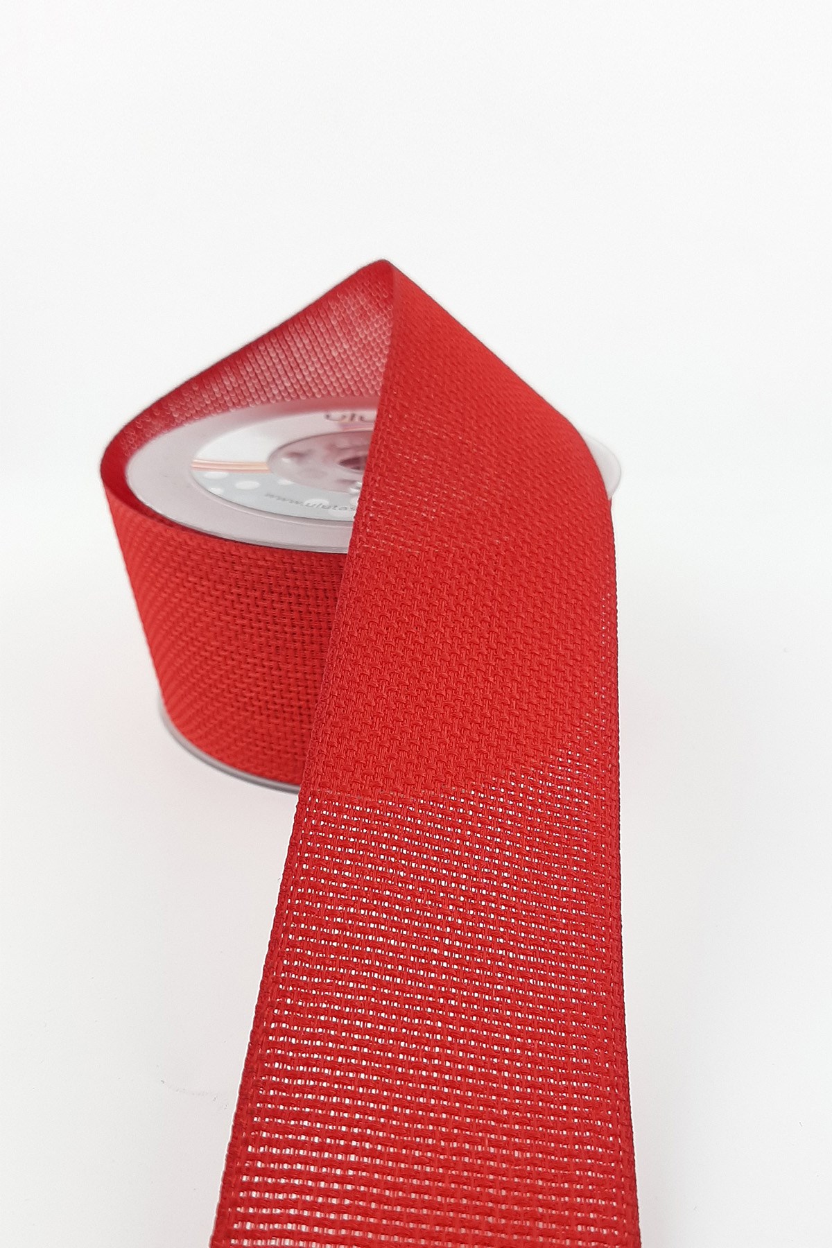 Red Cross-stitch Ribbon 50 mm 10 m