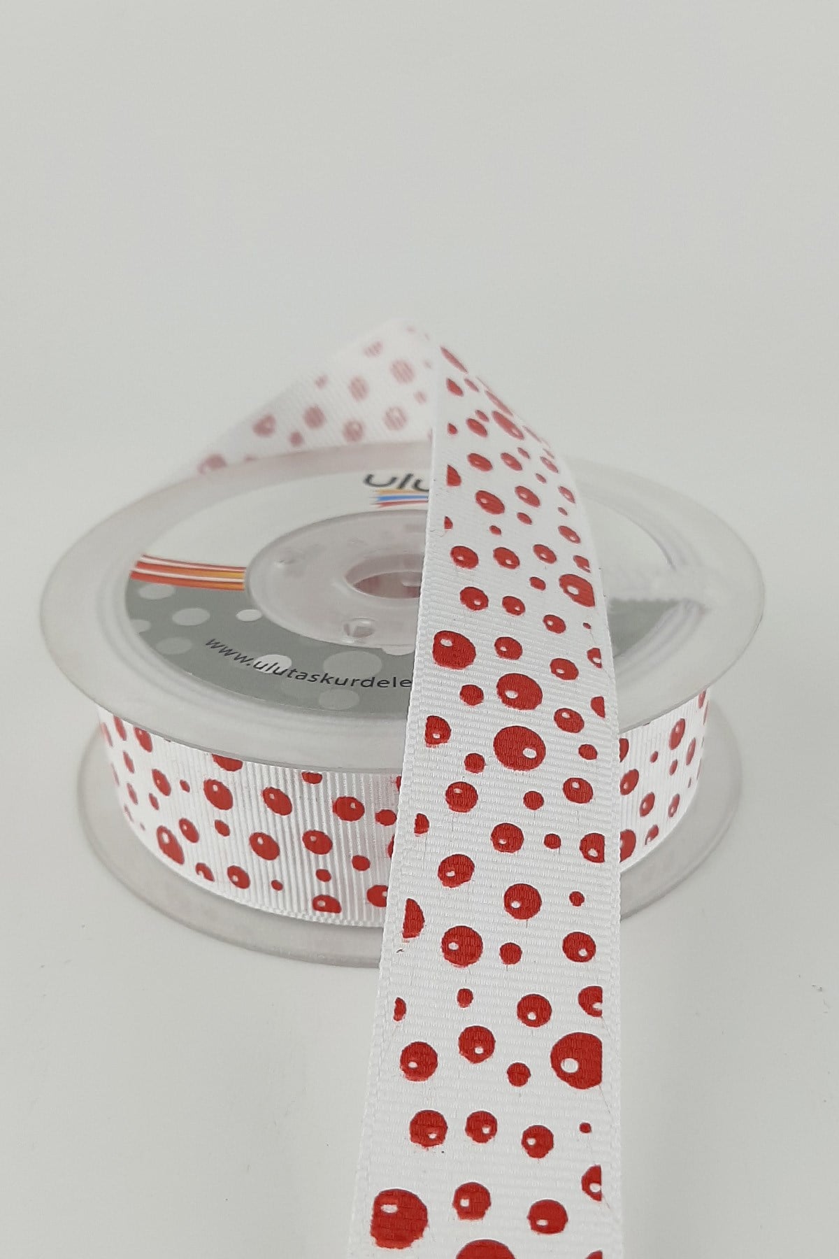 Kırmızı Neon Grogren Kurdele 2,5 cm 20 mt