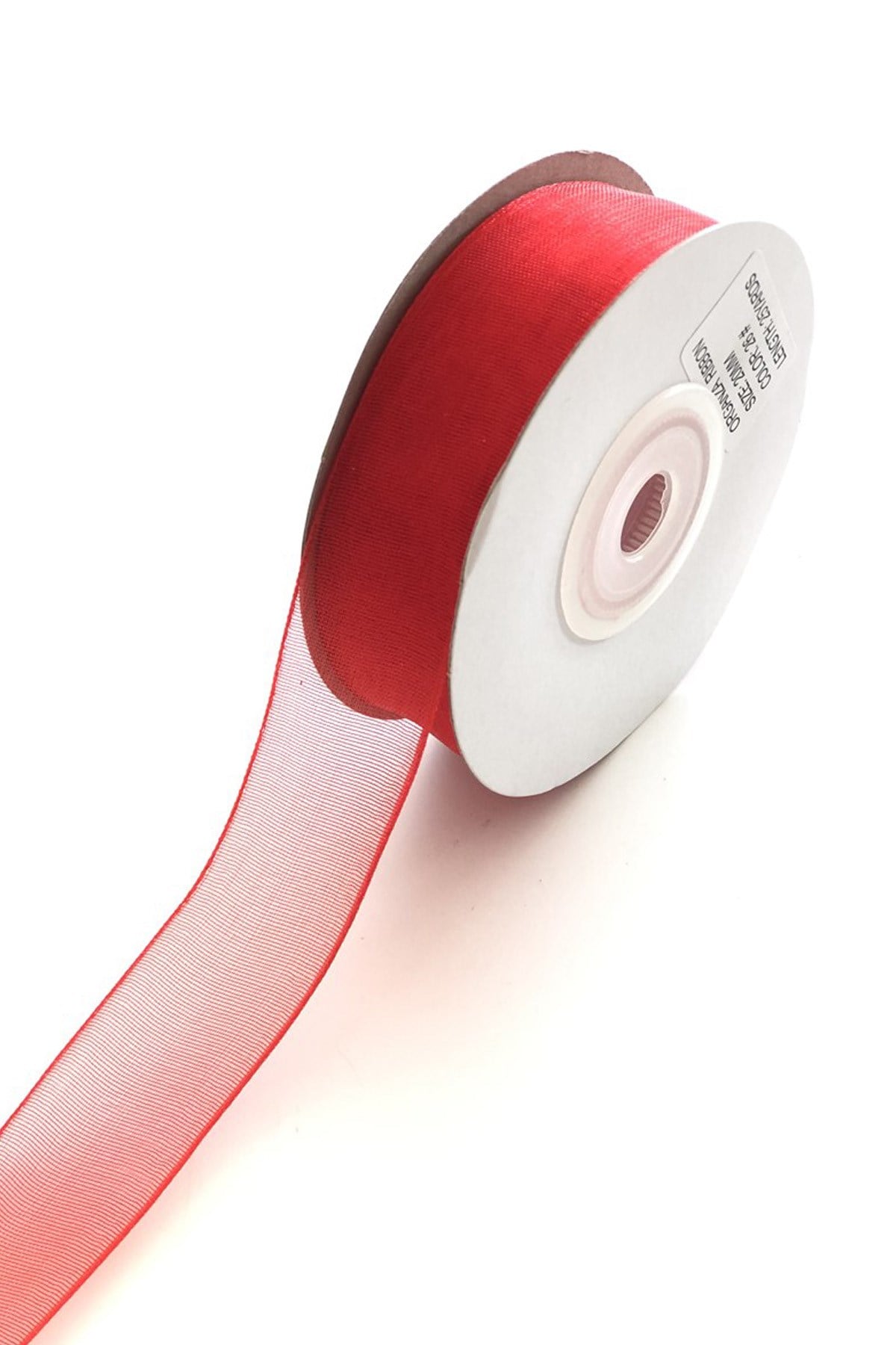 Red Color Organza Ribbon 2 cm