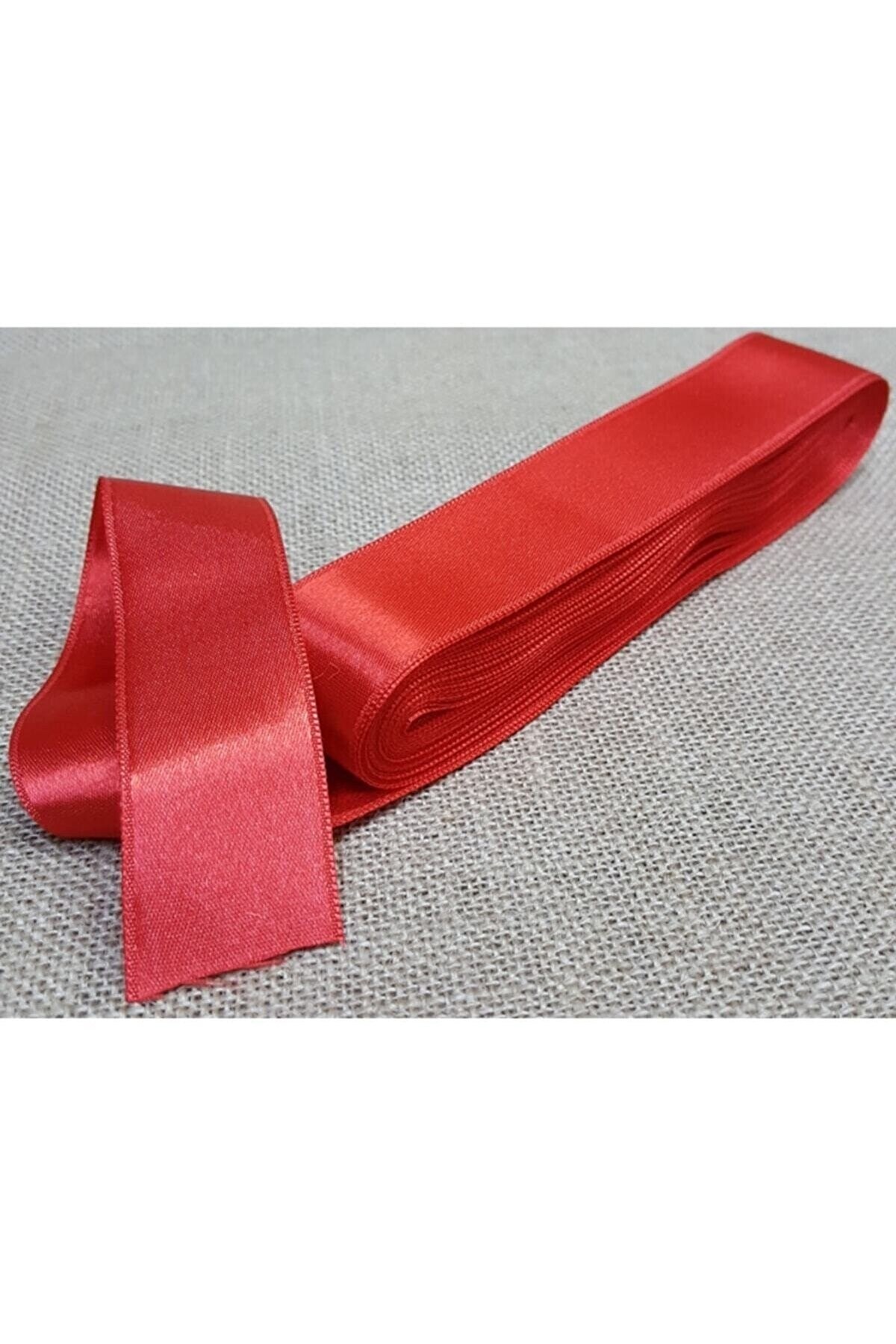 Kırmızı Saten Kurdela 3cm 10mt