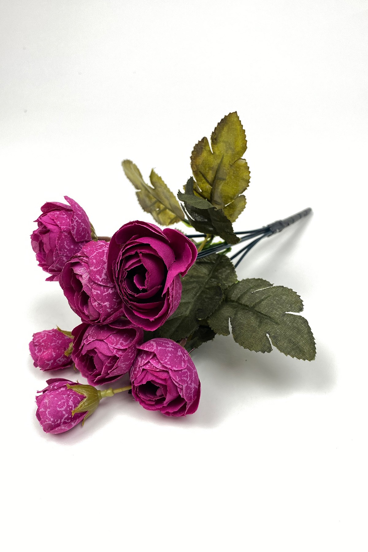 Dark Fuchsia Peony Eren Rose Artificial Flower 1 Bunch