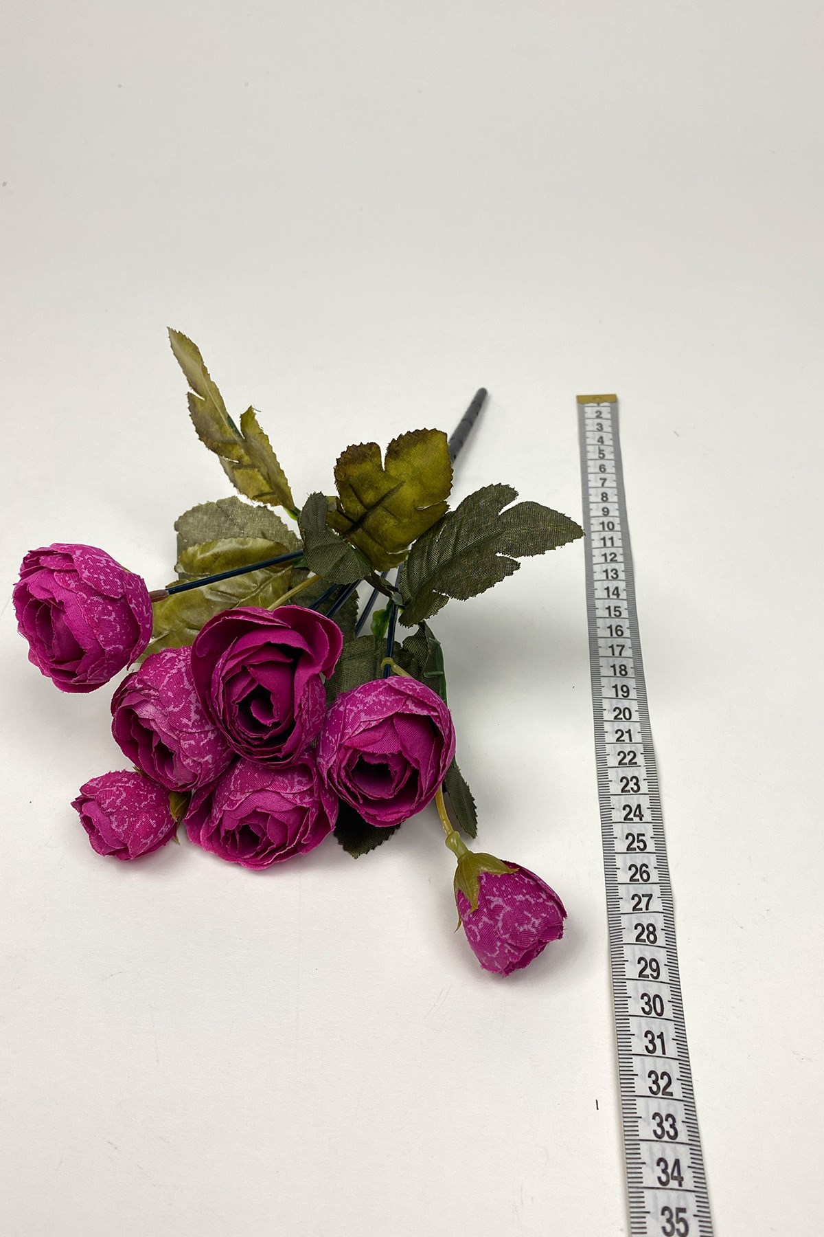 Dark Fuchsia Peony Eren Rose Artificial Flower 1 Bunch