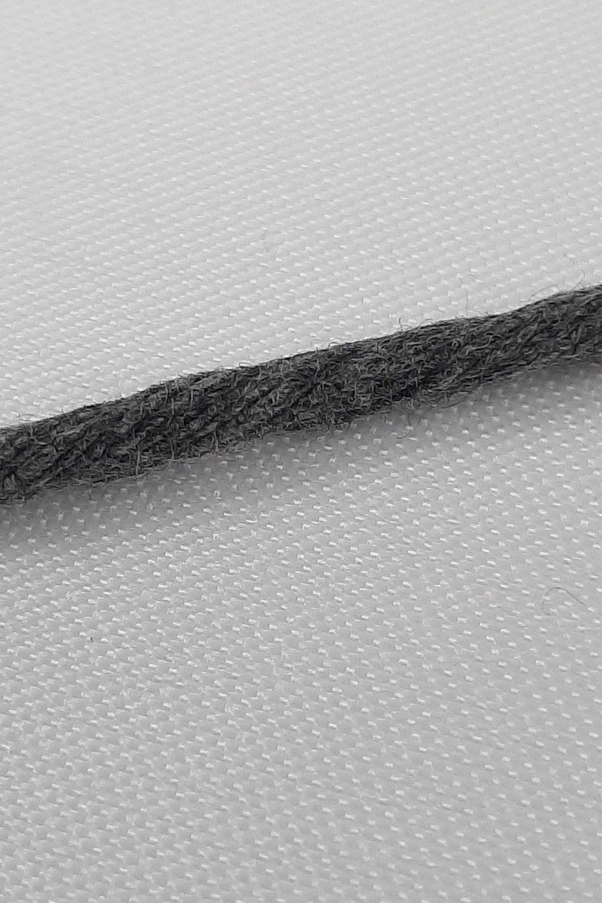 Dark Gray Fine Twisted Macrame