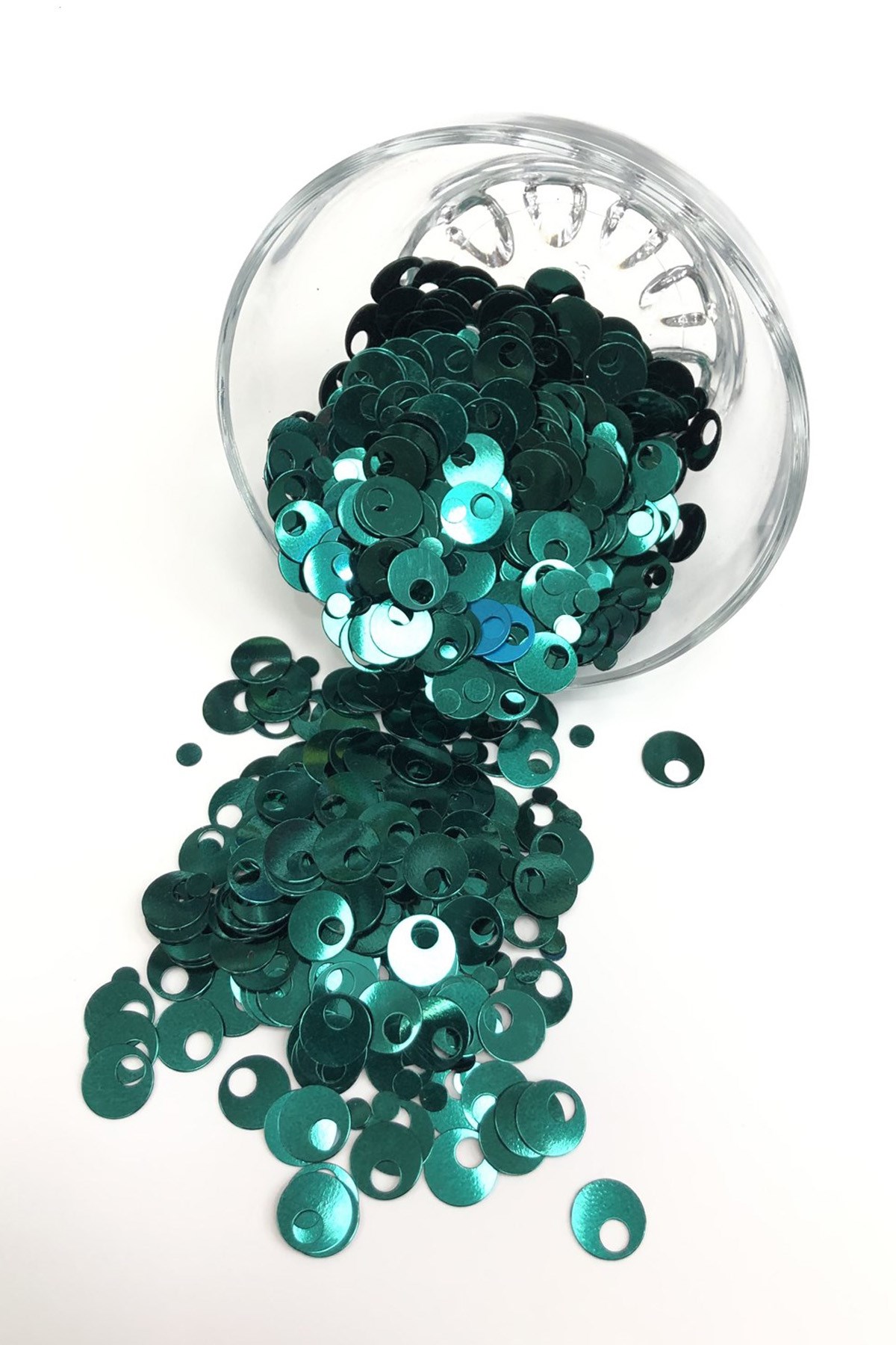 Koyu Mint Yeşili Patik ve Çanta Pulu 10 mm
