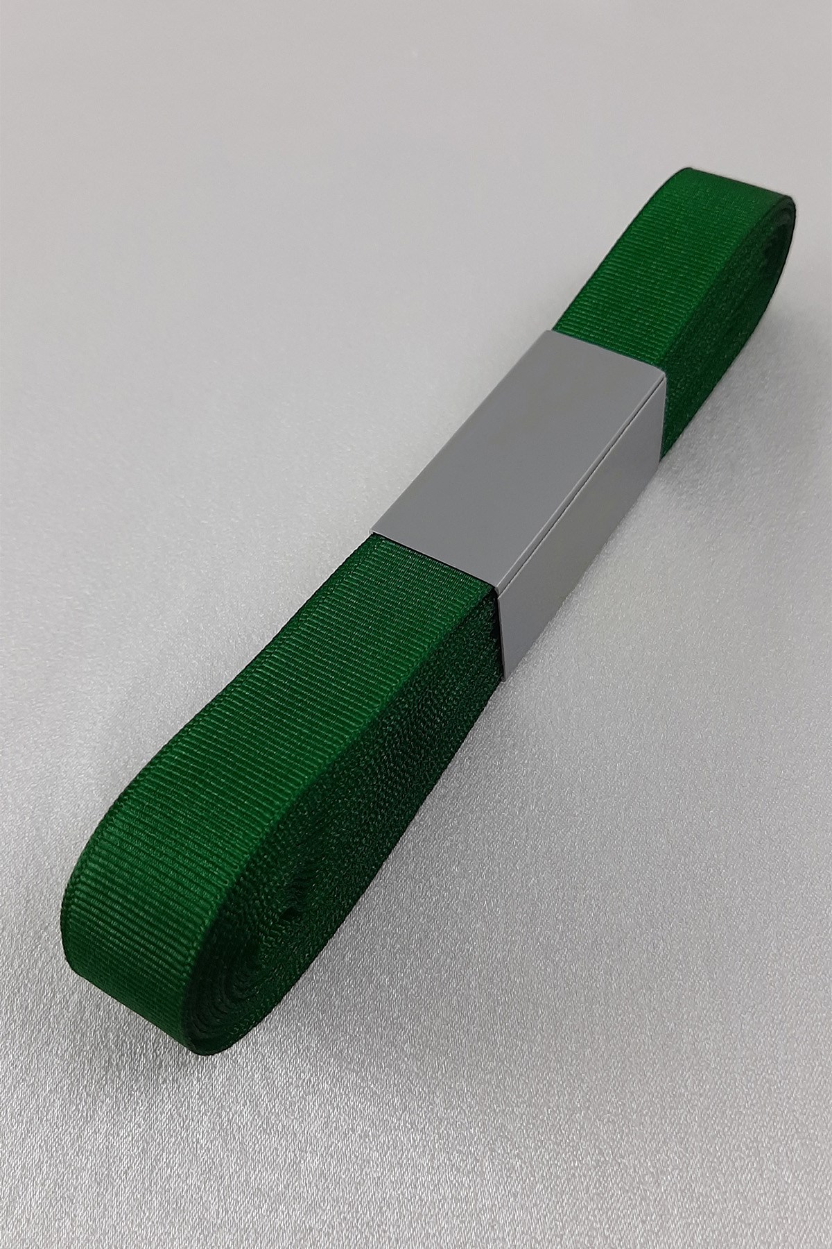 شريط Grosgrain أخضر داكن 2 سم