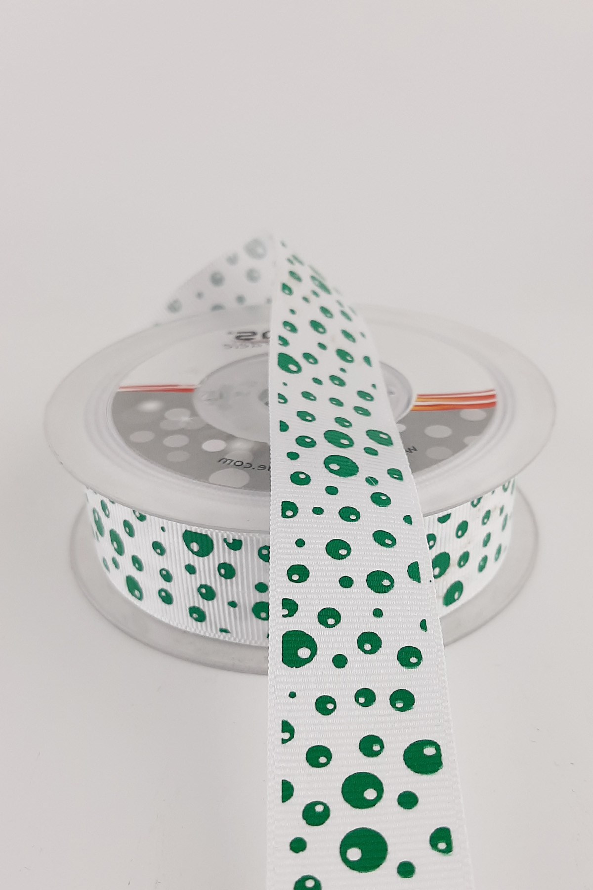Koyu Yeşil Neon Grogren Kurdele 2,5 cm 20 mt