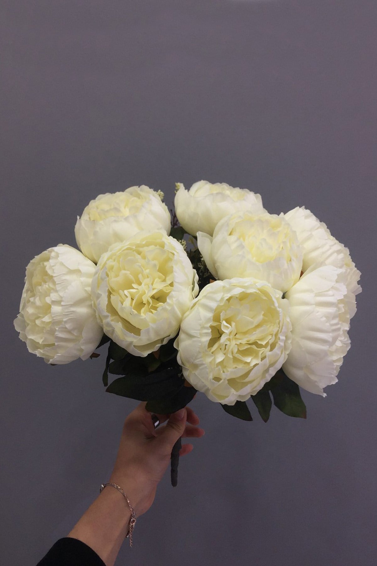 Cream Big Peony Flower