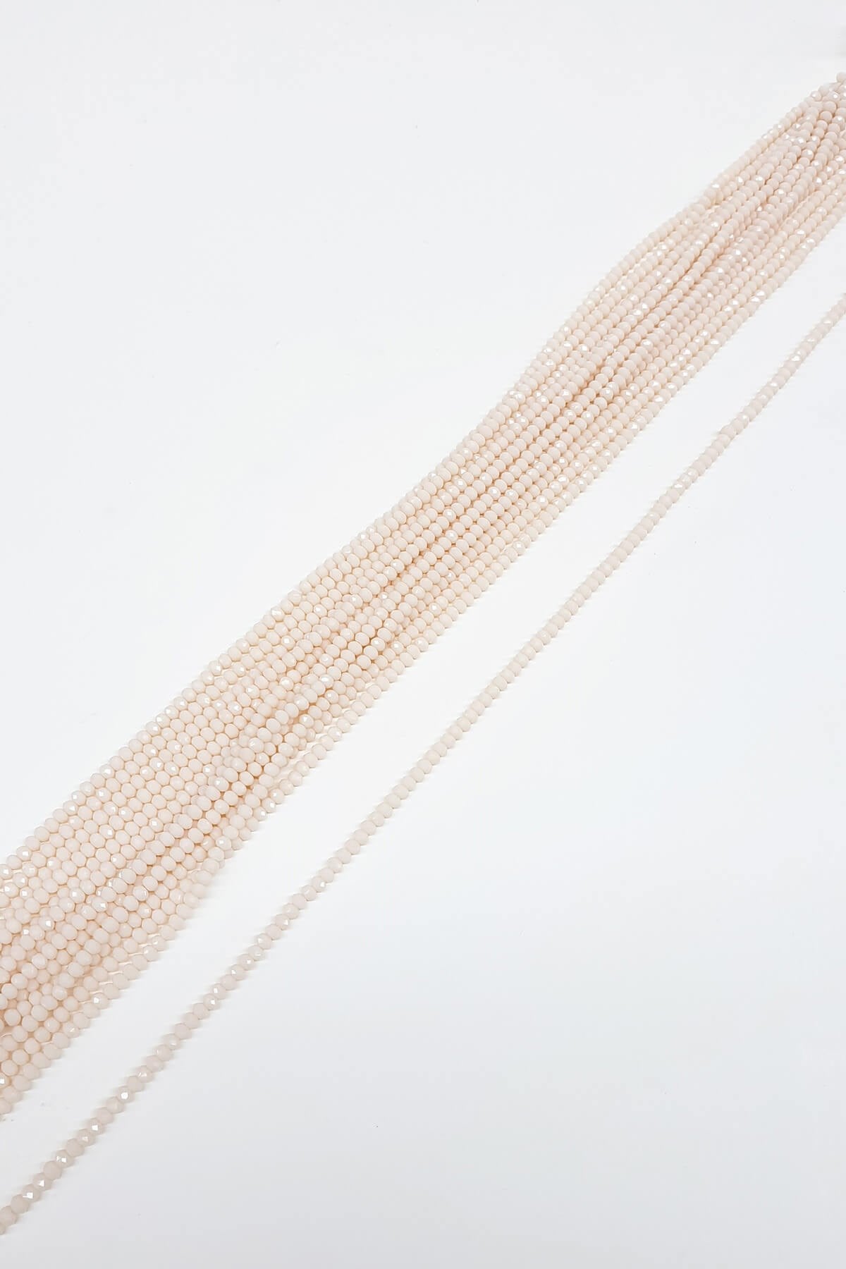 Krem Kristal Boncuk 4 Mm