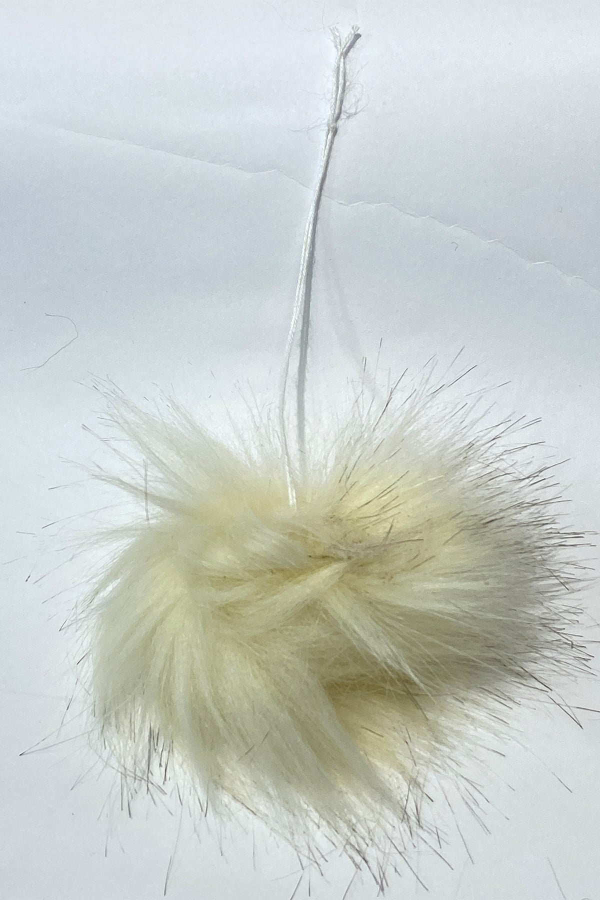Cream Fur Pompom