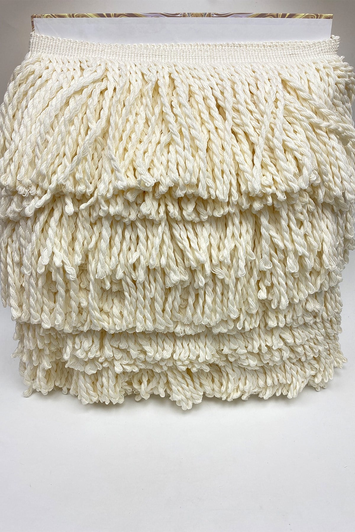 Cream Cotton Bouillon Fringe Tassel