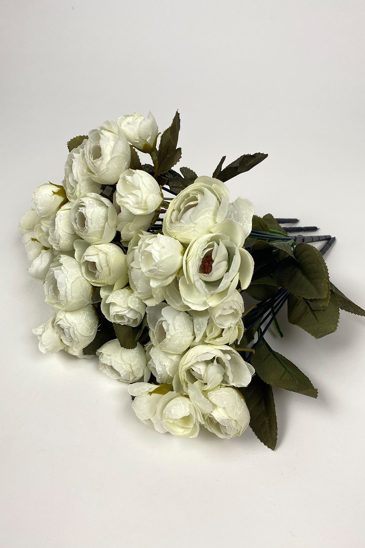 Krem Şakayık Eren Gül Yapay Çiçek 3 Demet