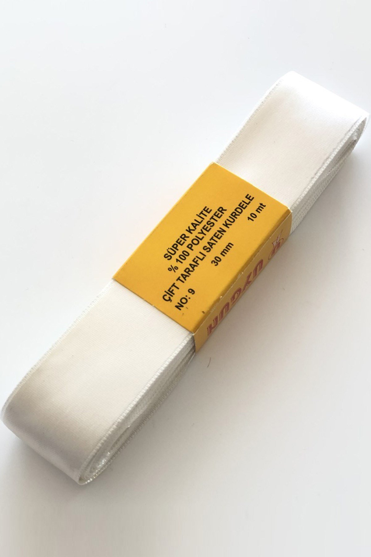 شريط ساتان كريمي 3 سم